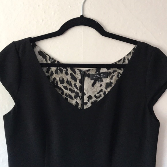 ✨HP✨Little Black Dress Classic Tahari Cap Sleeve - Picture 3 of 8